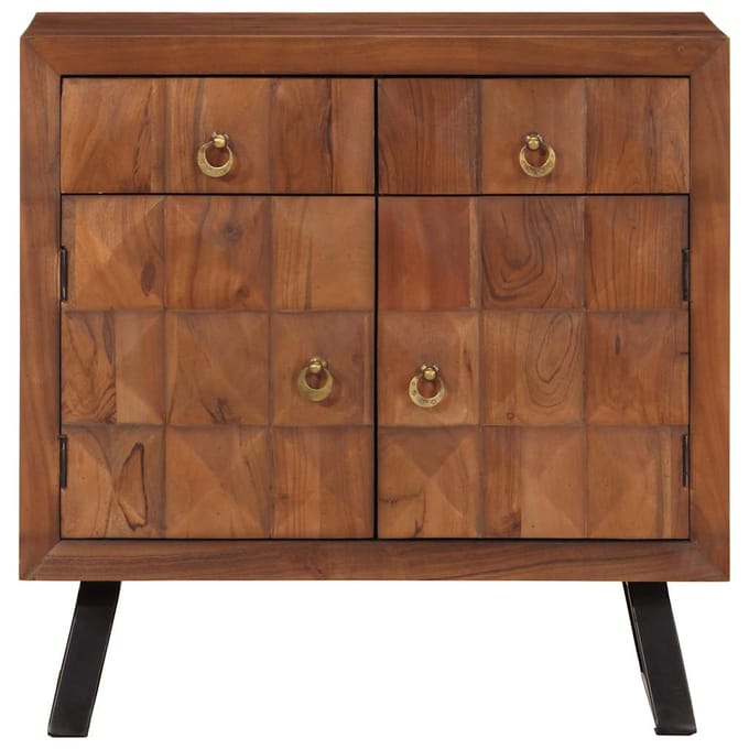 vidaXL - Ladekast - 70x35x70 - cm - massief - acaciahout - honingbruin