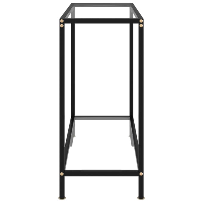 vidaXL - Wandtafel - 80x35x75 - cm - gehard - glas - transparant