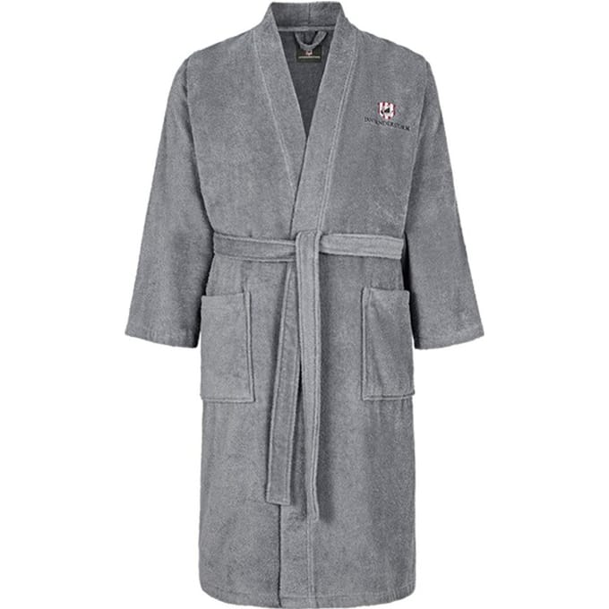 Jan Vanderstorm herren Badjas - 56/58 - grijs - Plus Size