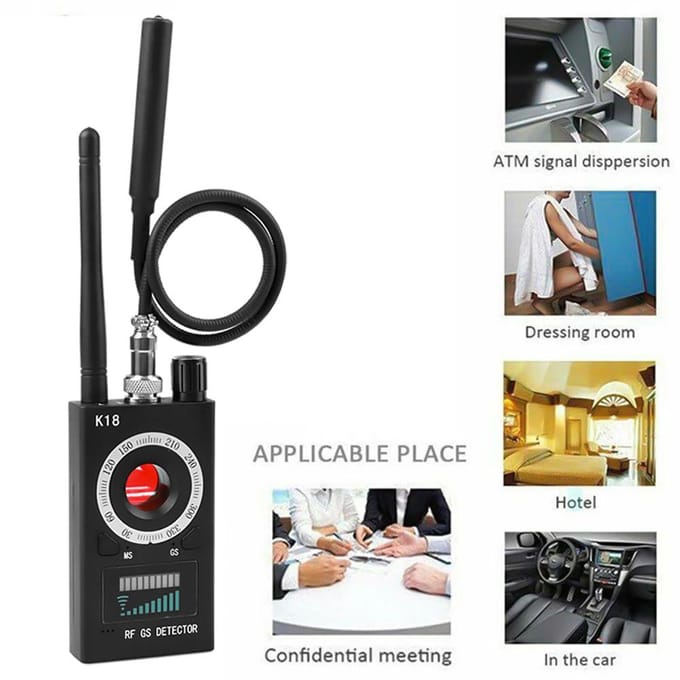 Draadloze Detector 1MHz 6.5GHz Multifunctionele Anti-spy Camera GSM Audio GPS Signaal Lens RF Tracker Detect US Plug