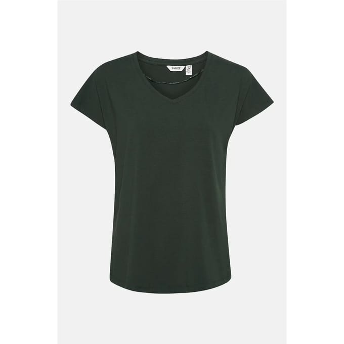 V-hals T-shirt van jersey voor dames b.young Pamila