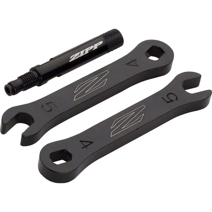 Zipp 60/404 Gekartelde Ventielverlengingen - Aluminium - 41 mm - Zwart