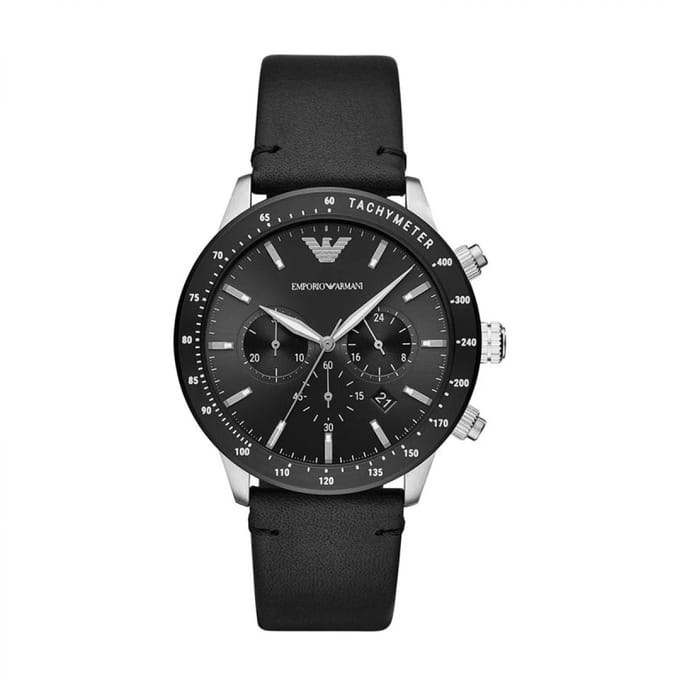 Emporio Armani Mario Heren Horloge Zwart AR11243