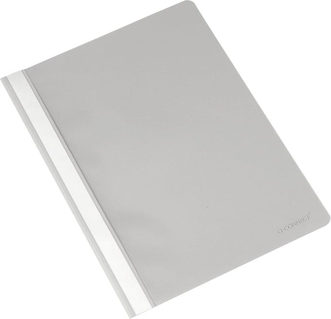 Q-CONNECT snelhechtmap, A4, grijs 25 stuks