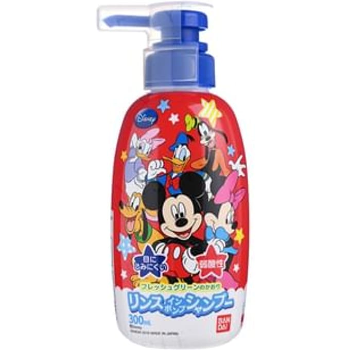 Bandai - Disney Mickey Mouse Rinse In Pump Shampoo 300ml