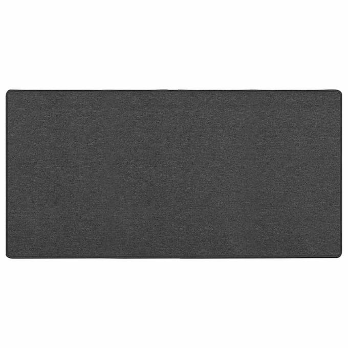 vidaXL - Tapijt - Loper - Donkergrijs - 100 - x - 200 - cm - 100% - Polypropyleen