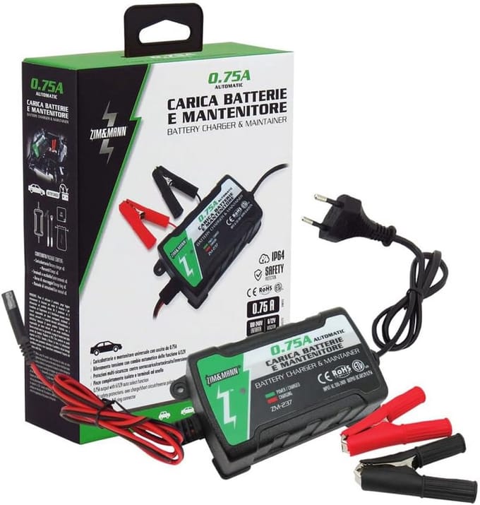 Universele Acculader 6V/12V Onderhoudslader voor Motor, Auto en Boot