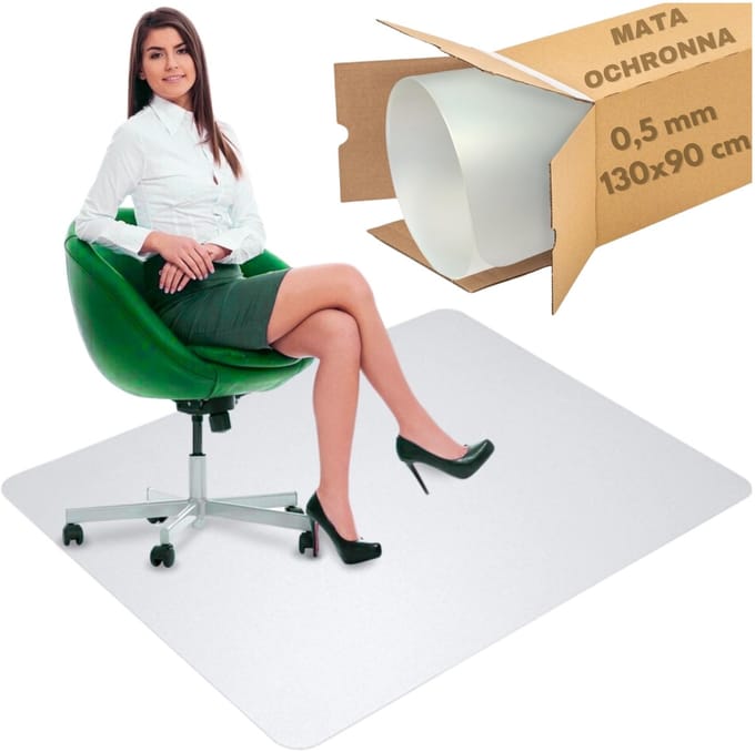 Zolta - Beschermmat Voor Stoel - 130x90 cm - Polypropyleen
