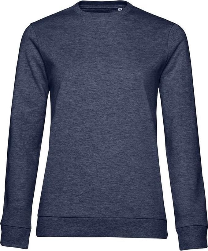 B&C Dames/dames Set-in Sweatshirt (Marine Heide)