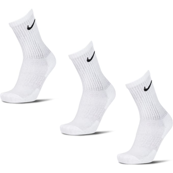 Nike Everyday Cushioned Crew 3 Pack Sokken Unisex - Wit - Maat 38-42