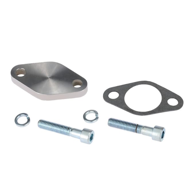 Kit de plaques de bloc d'obturation de vanne EGR de 8mm avec joint pour BMW E53 E65 E66 E38 E39 E46 E90 argenté