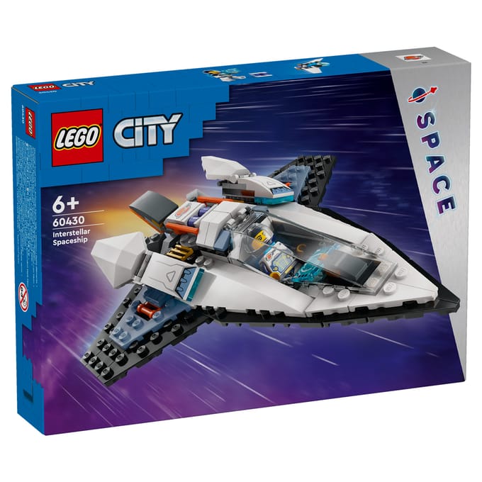 LEGO 60430 City Interstellair ruimteschip Ruimte Speelgoed Set met Astronaut Minifiguur