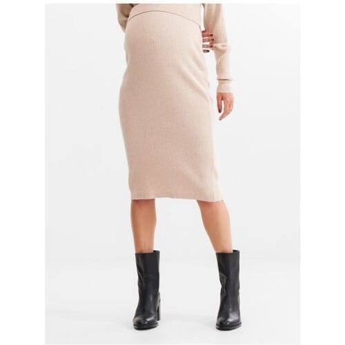 Prénatal zwangerschapsrok Light Brown Melange XXL Dames