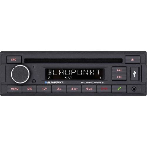 Blaupunkt Barcelona 200 DAB BT – 1-DIN autoradio met DAB+, Bluetooth, CD, USB & AUX – 4× 40 W