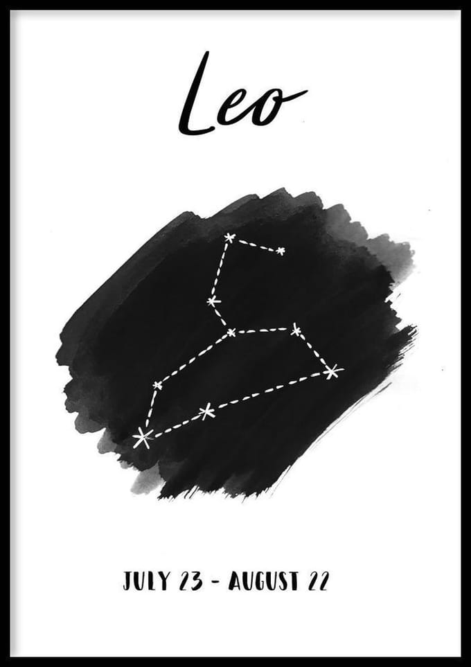 Sterrenbeeld Leo Poster - 30x40cm – WALLLL