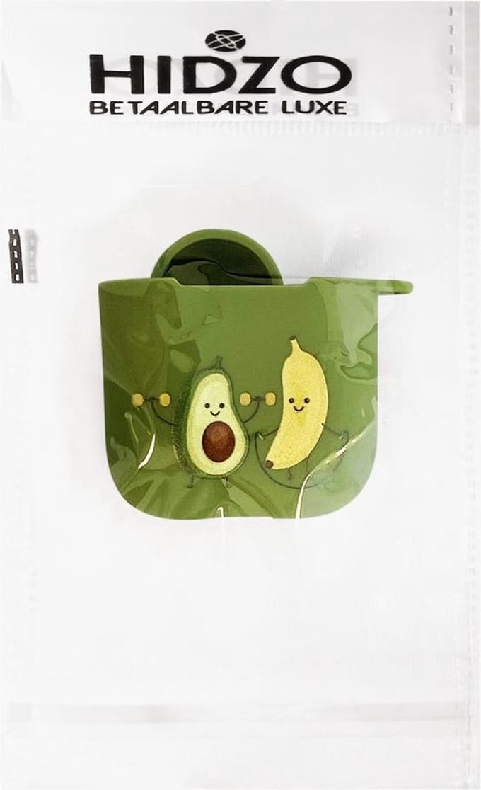 Hidzo hoes voor Apple's Airpods - Hard Case - Banaan Avocado - Groen