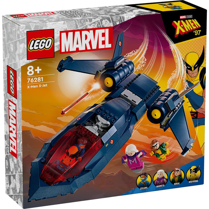 LEGO Marvel X-Men X-Jet Bouwbaar Speelgoed Vliegtuig Model 76281