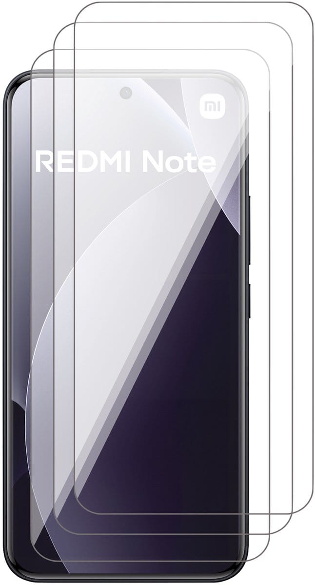 Screenprotector geschikt voor Xiaomi Redmi Note 15 Pro Plus 5G / Note 15 Pro 5G / Poco M8 Pro 5G – 3 Stuks – Full Cover Gehard Glas – Edge Protection – 9H