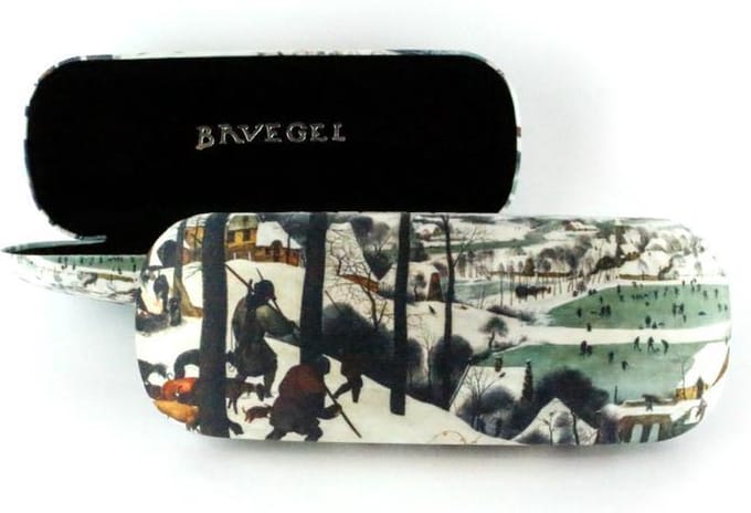 Lanzfeld - Brillenkoker - Jagers in de Sneeuw - Bruegel - Hard Case - Microfiber