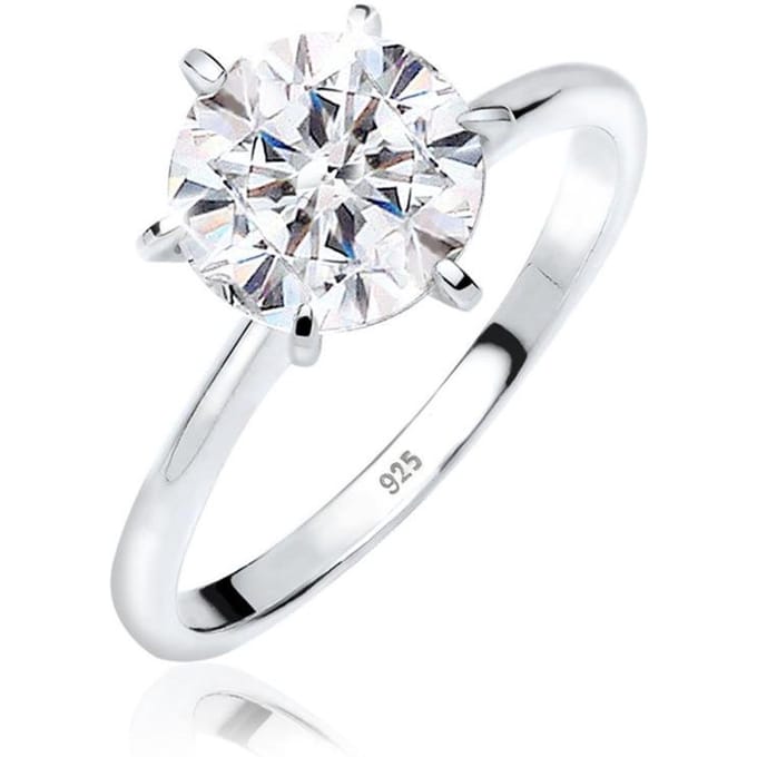 Elli Dames Ring Maat 16.50 - Zilverkleurig