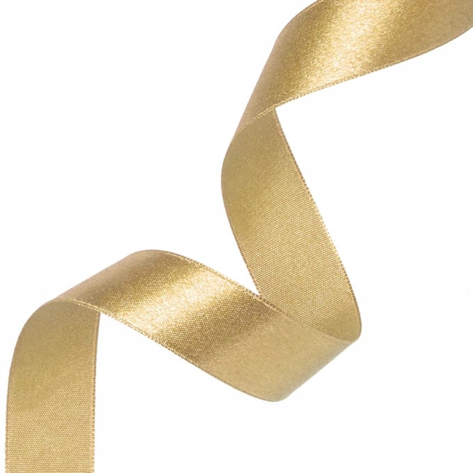 Gouden Satijnen Lint - 3,8 cm x 23 m - Happy