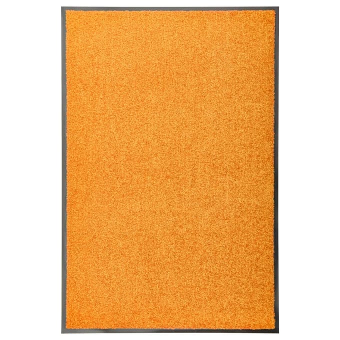 vidaXL - Deurmat - wasbaar - 60x90 - cm - oranje