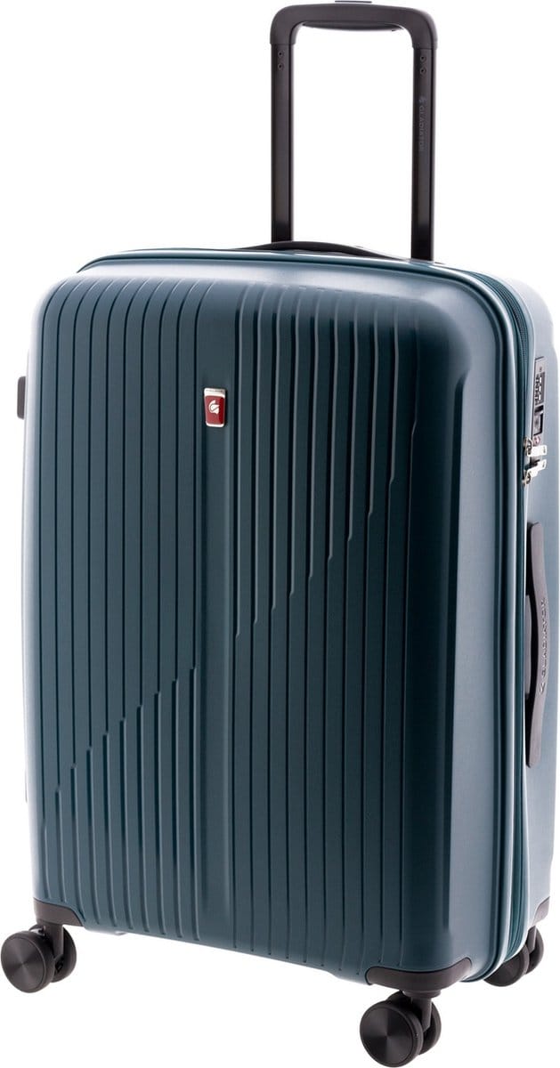 Gladiator Calypso Middelgrote Expandable Koffer met TSA slot - 63 cm - 64/70 liter - Petrol