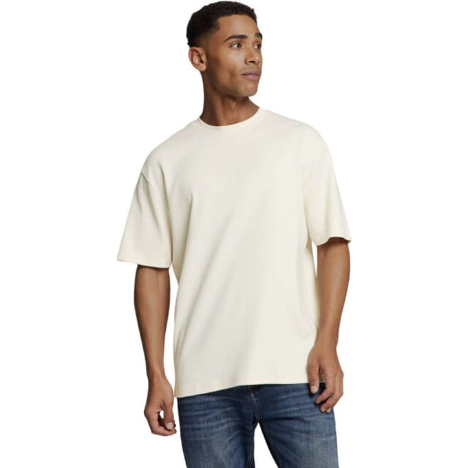 No Excess T-shirt Crewneck Heavy Solid Basic Offwhite Maat: XXL | Basic T-Shirts Outlet | Heren | Wit