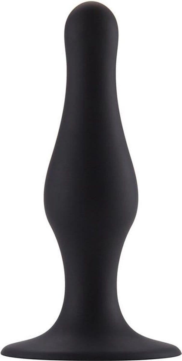 Butt Plug with Suction Cup - Small - Black