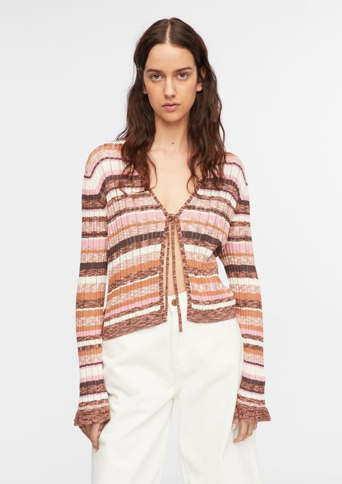 Comma  Cardigan Multi Maat: 36 | Cardigans Outlet | Dames | Bruin