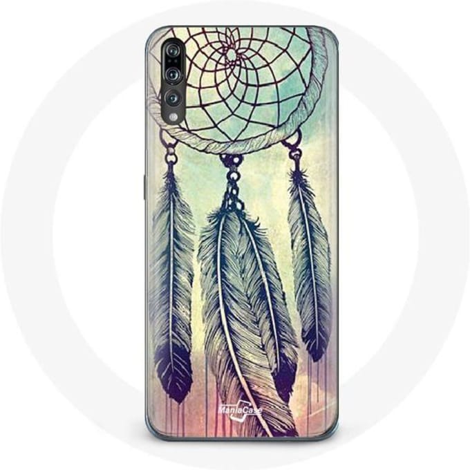 Coque - MANIACASE - Huawei P20 - Attrape rêve - Marron - Souple marron