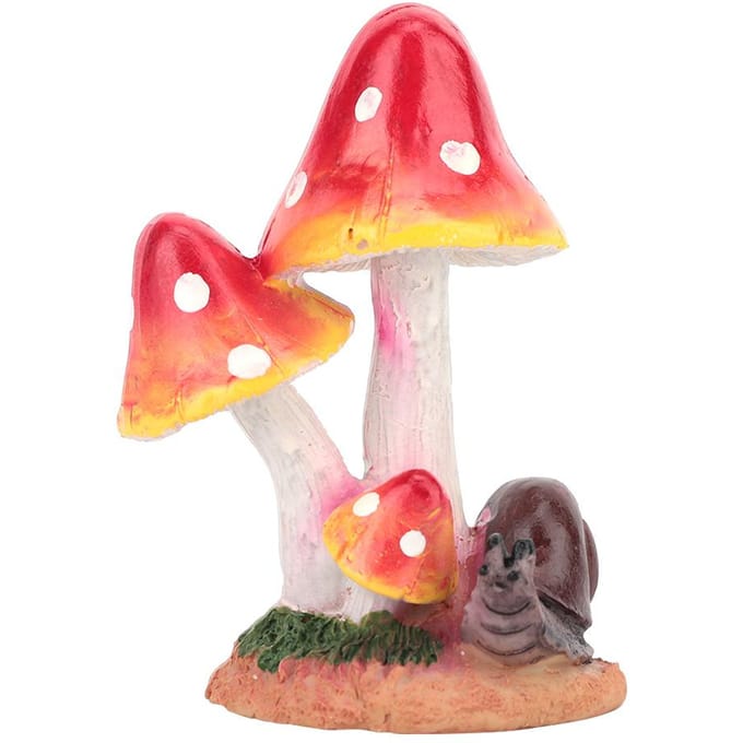 Décorations de Pelouse Champignons Animaux Mignons Jardins Ornements de Cour(rouge) red