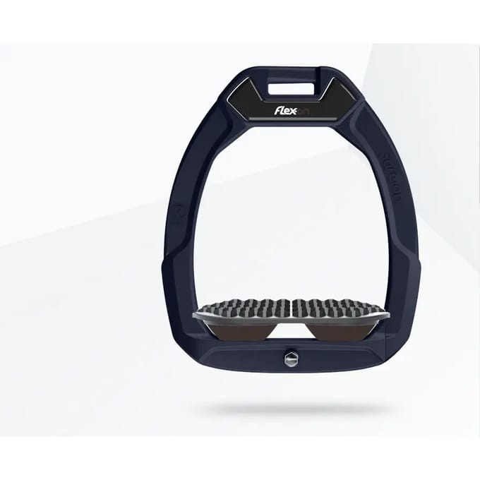 Veiligheidsstijgbeugels voor endurance in aluminium/grijs/bruin Flex-On Safe-On
