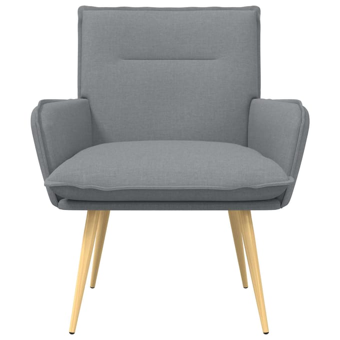 vidaXL - Fauteuil - Lichtgrijs - Stof