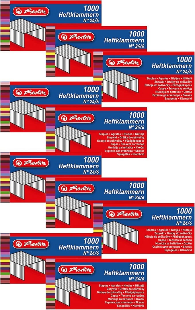 Herlitz Nietjes 24/6 Verzinkt Metaal