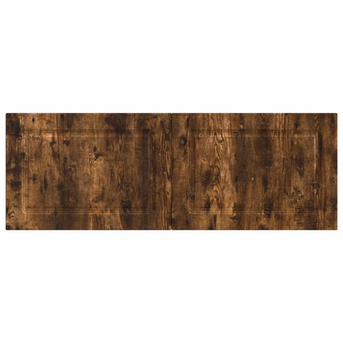 vidaXL - Wandgemonteerd - Hoofdbord - UTRECHT - Gerookt - eiken - Bewerkt - hout