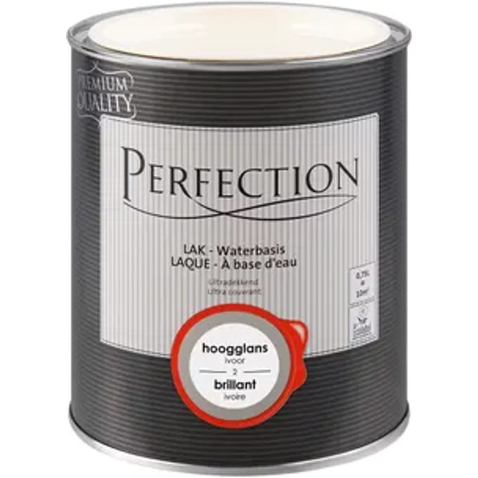 Perfection Houtlak Lak - Hoogglans - Ivoor - 750ml