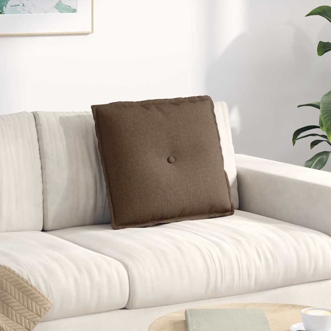 vidaXL - Rugkussen - Bruin - 200 - x - 19 - x - 50 - cm - Stof