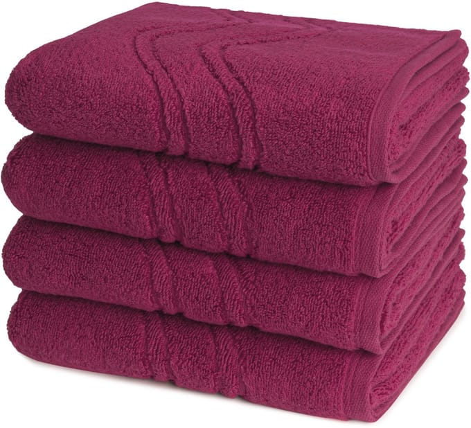Ross Dames en Heren 4 X handdoek - per set Cashmere feeling