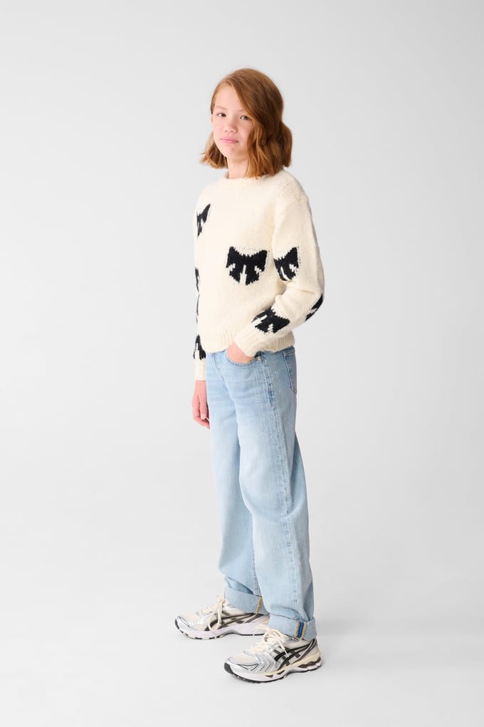 Shoeby Gam-sbfun Bow Knit Offwhite Größe: 122/128 | Strickjacken Outlet | kids | Weiß