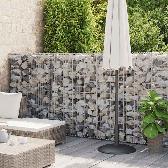 vidaXL - Gabion - mand - 300x30x100 - cm - gegalvaniseerd - staal