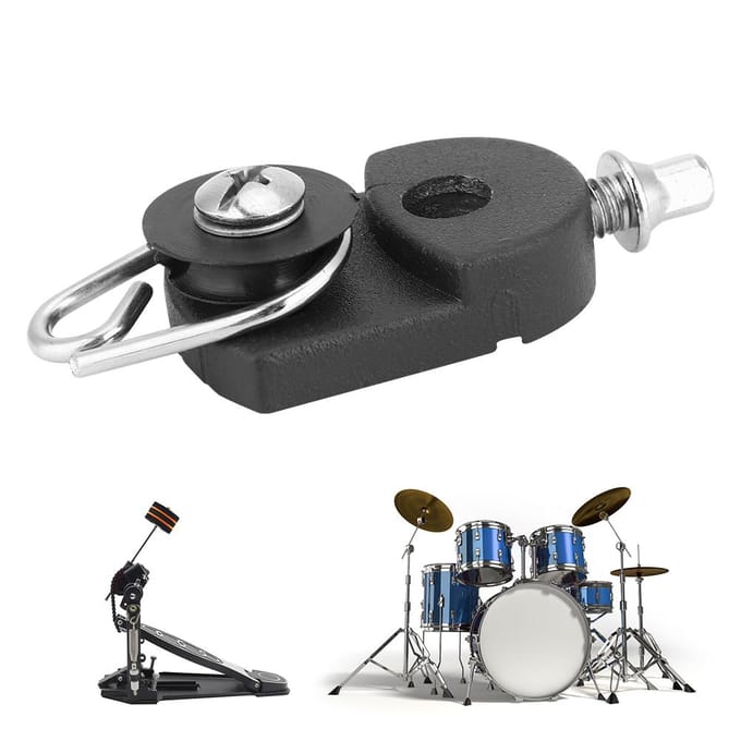 Basdrum Voetpedaal Veer Nok Spanner Drumstel Vervangingsonderdelen black