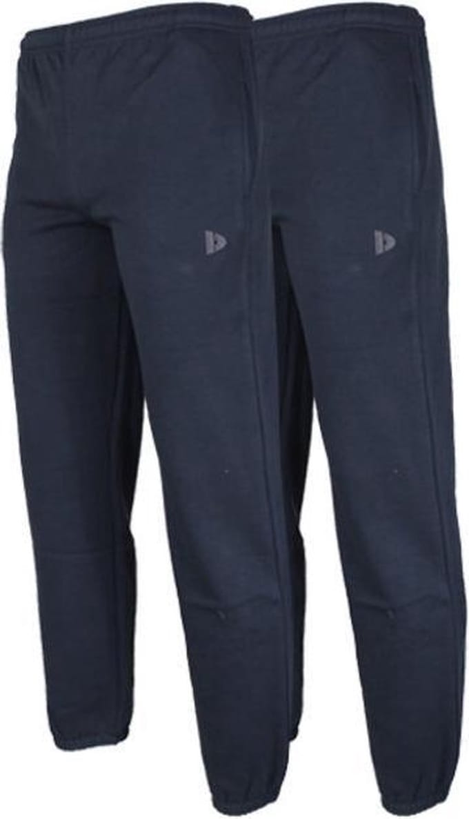 2-Pack Donnay - Joggingbroek met elastiek (Alec) - Sportbroek - Heren - Navy (010) - maat M
