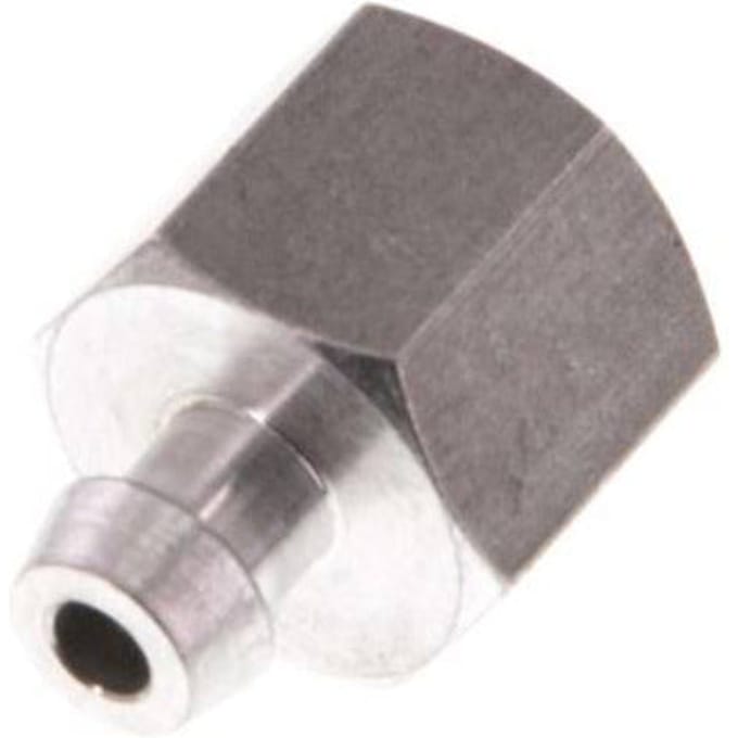 G 1/8'' Female Aluminum Vacuum Zuignap Fitting DN 3.3 SW 14 [2 Stuks]