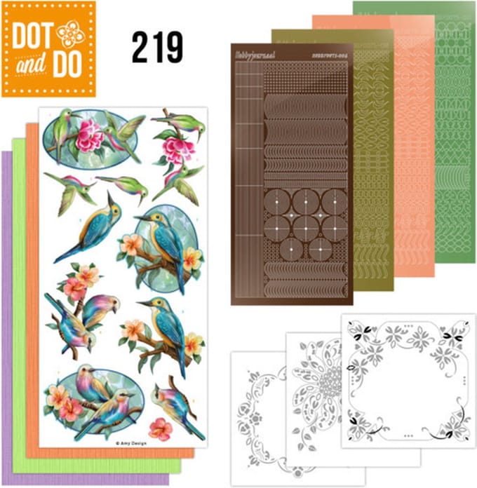 Dot and Do 219 Amy Design Colourful Feathers
