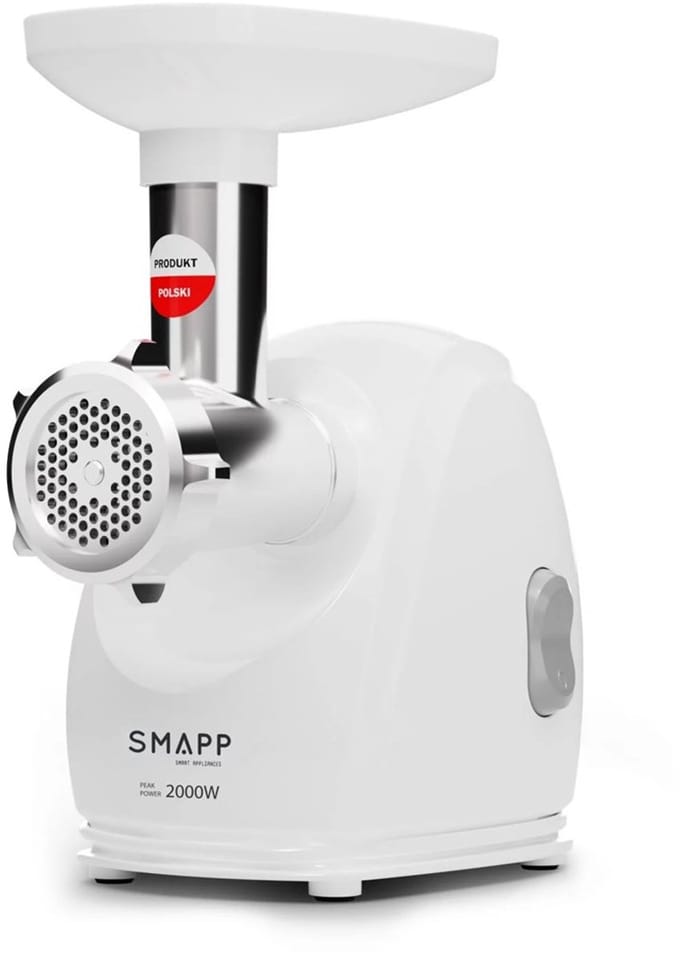 SMAPP 489.8 - Vleesmolen - Wit - 2000W - Inclusief Accessoires