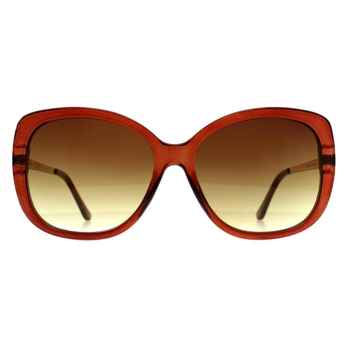 Calvin Klein CK22548S 210 transparant bruin zonnebril met kleurverloop