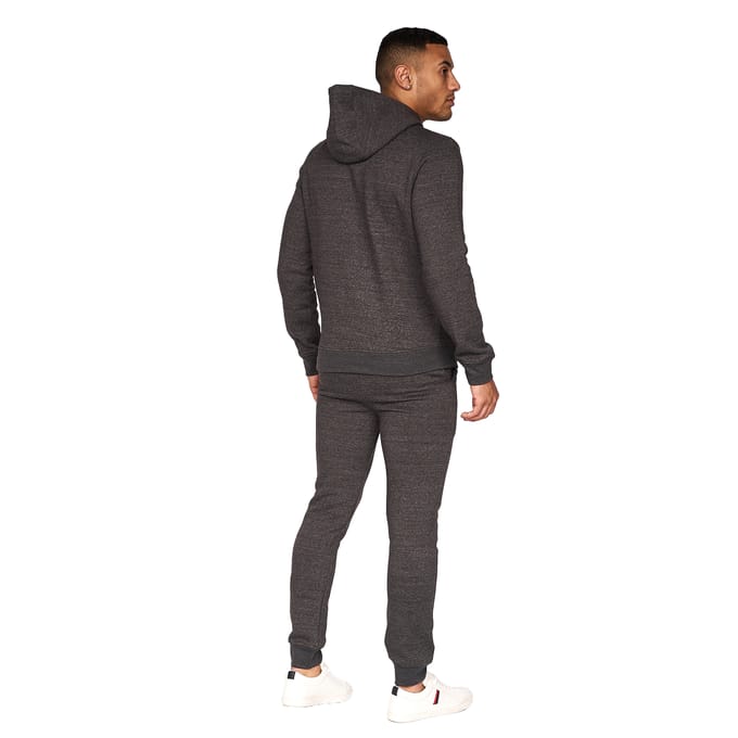Crosshatch Heren Traymax Oversized Hoodie (Pack of 2) (Rood/Charcoal)