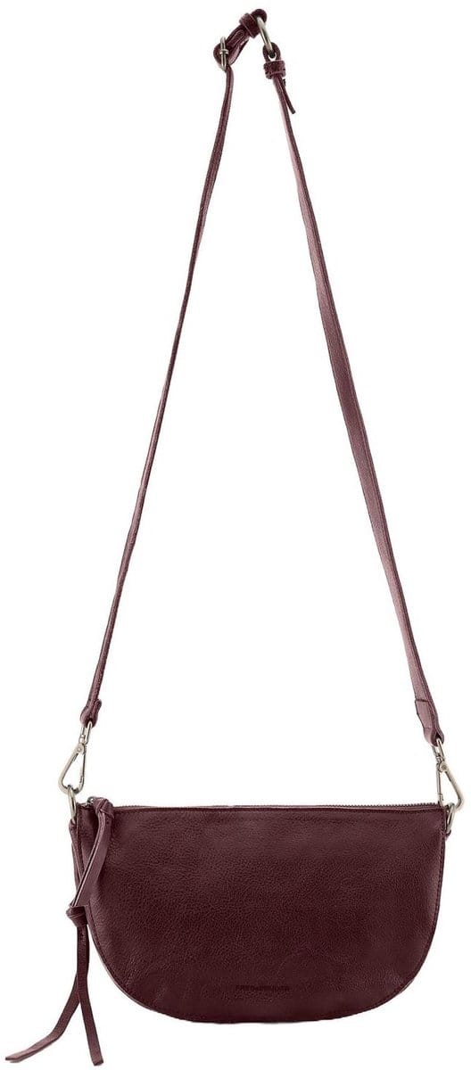 FREDsBRUDER schoudertas My Forever Friend Halfmoon Bag Dark Red donkerrood