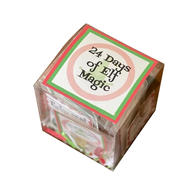 Calendrier de l'Avent Elfe de Noël Coffret Cadeau Coffret Cadeau de Noël beige
